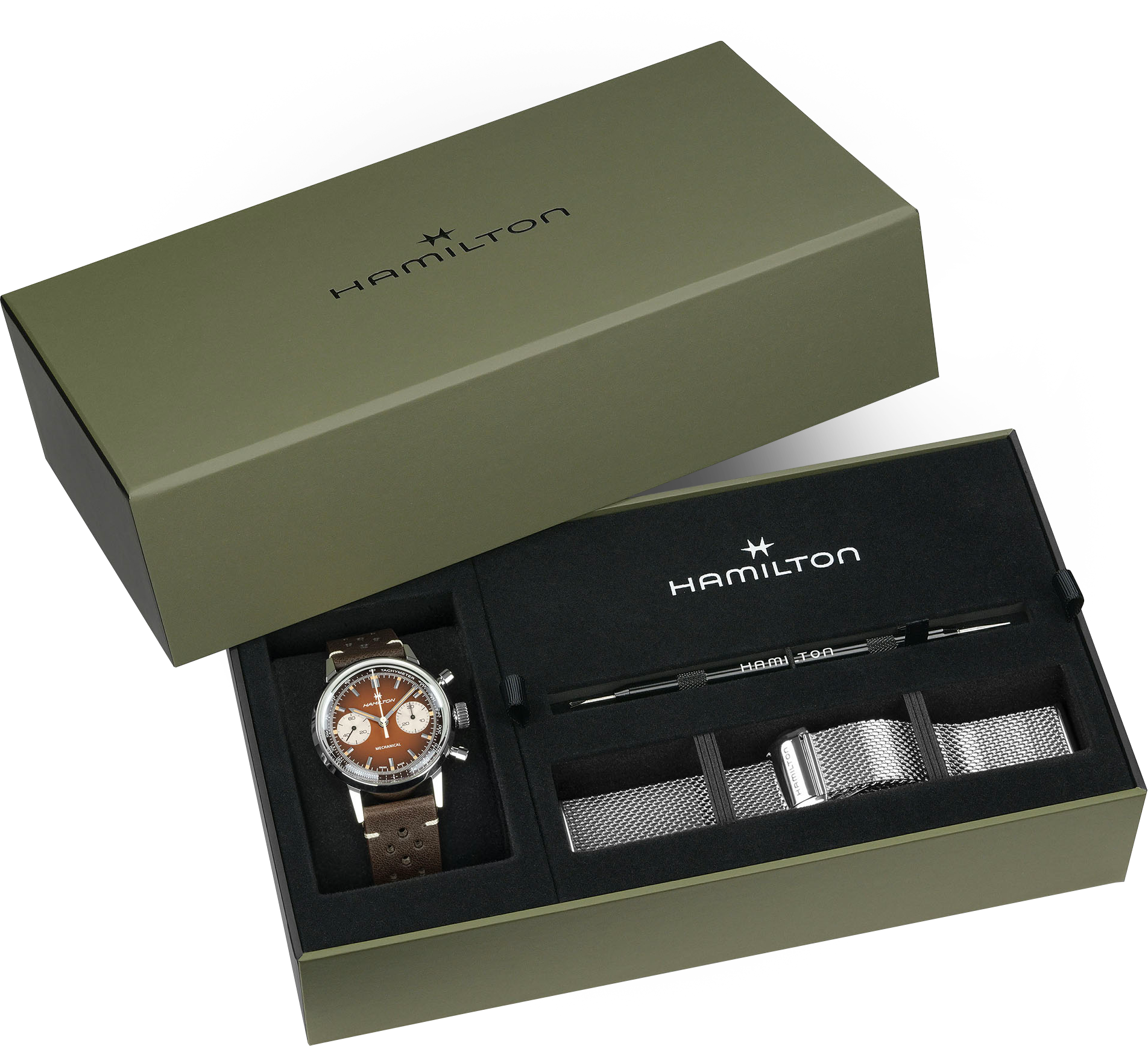 Montre Hamilton Intra-matic Chronographe H dans boîte