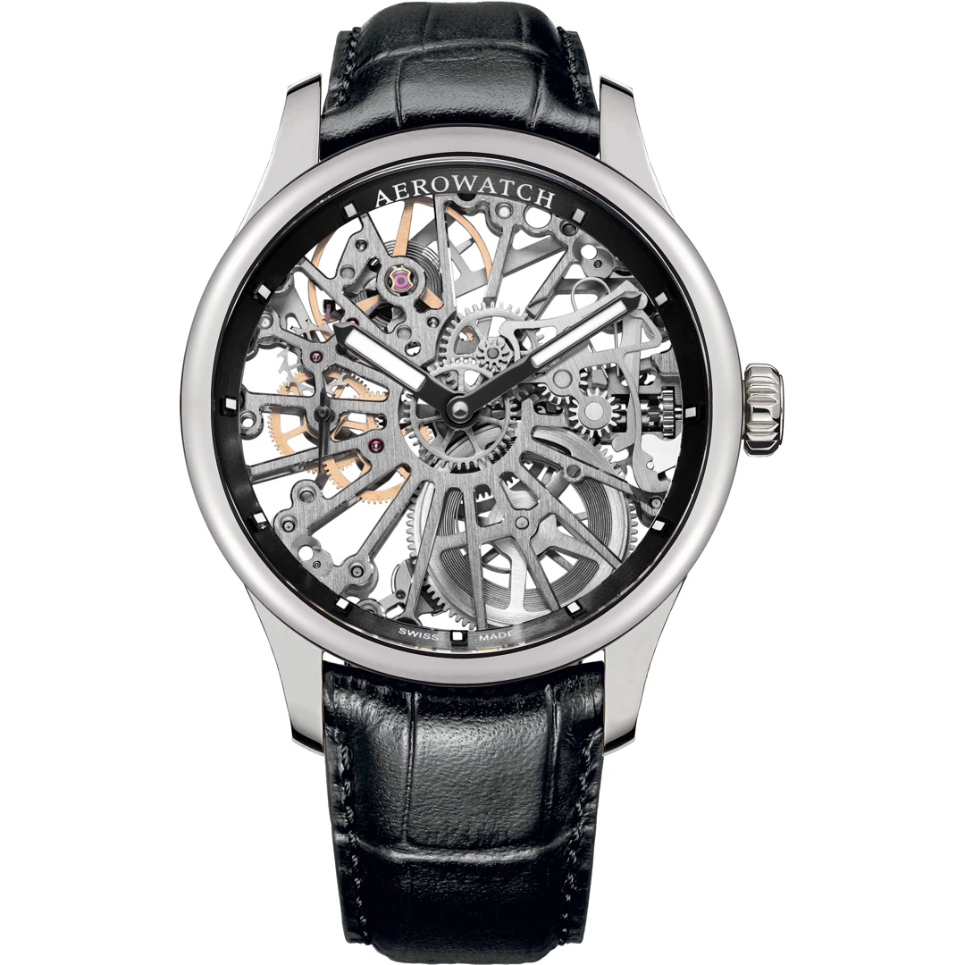 Aerowatch Renaissance Skeleton Wheel Noir