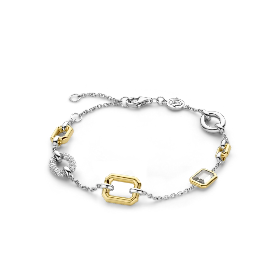TI SENTO – Armband 925 Silber, gelbgoldplattiert