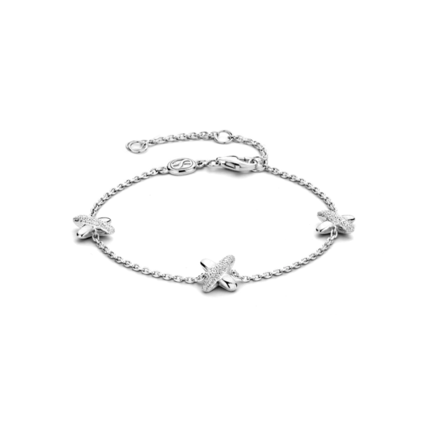 TI SENTO - Armband 925 Silber mit Kreuzen und Zirkonia
