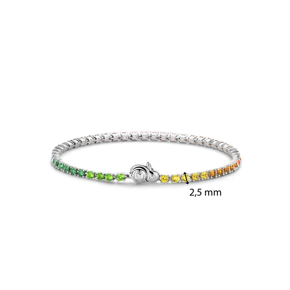 TI SENTO – Armband 925 Silber mit farbigen Zirkonia – Bild 4