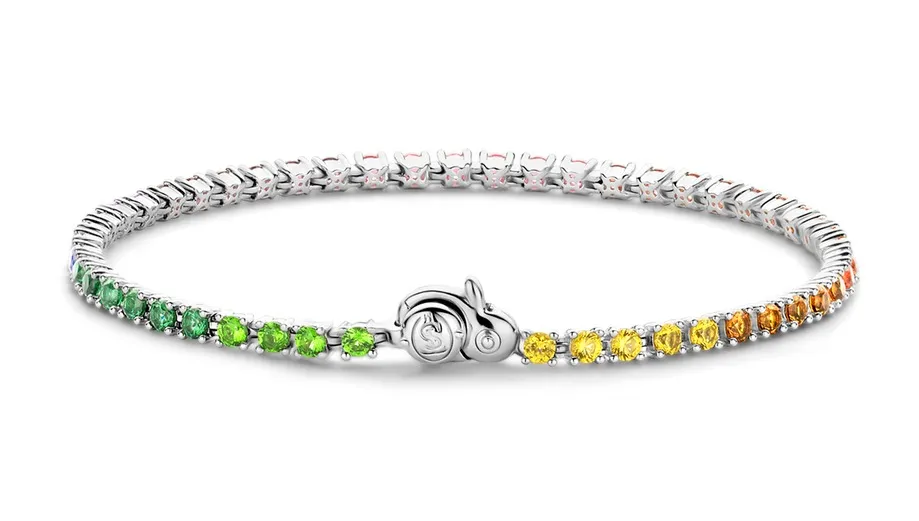 TI SENTO – Armband 925 Silber mit farbigen Zirkonia