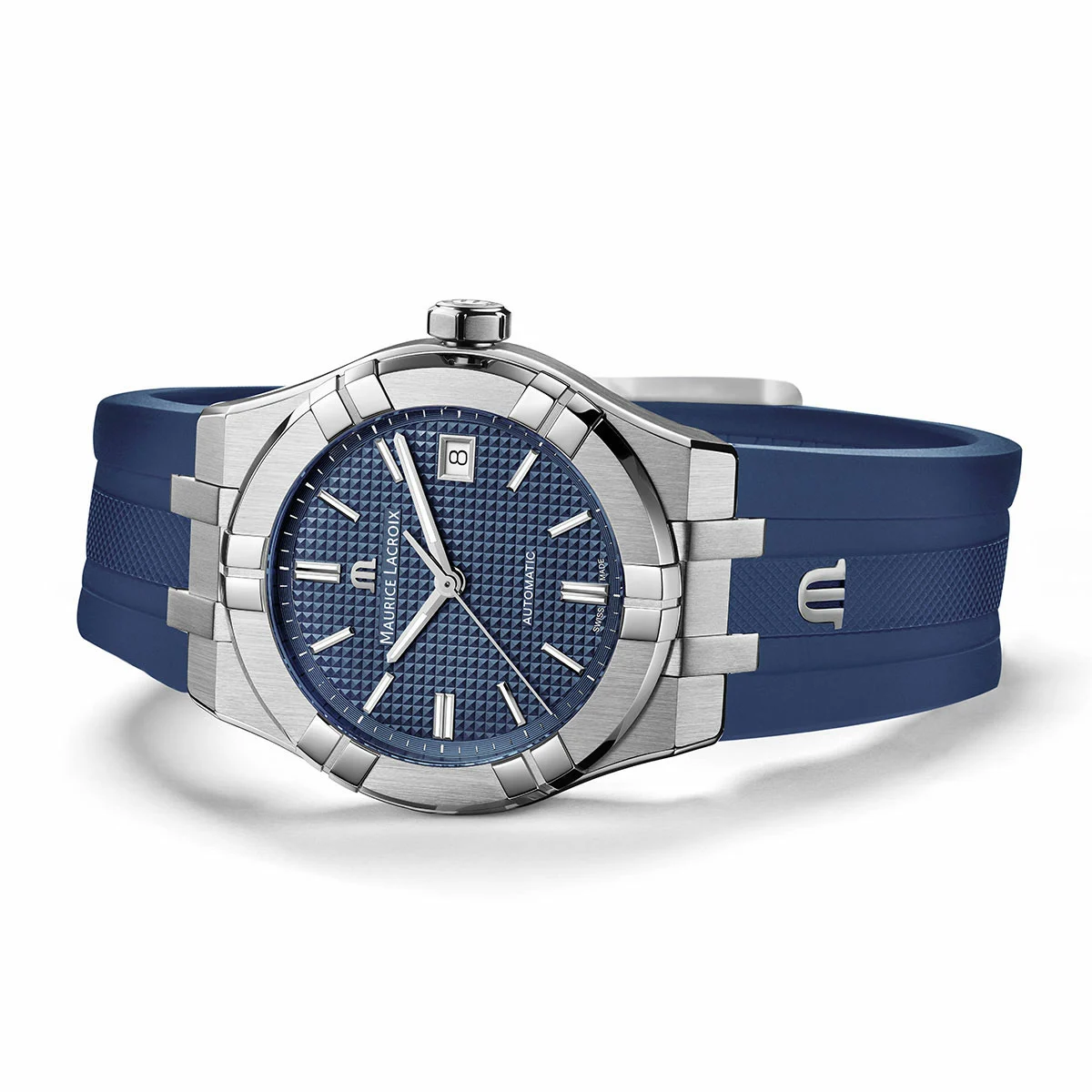 Maurice Lacroix Automatik-Uhr mit blauem Zifferblatt