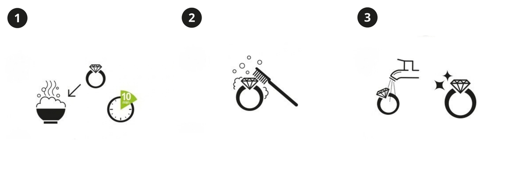 Trois étapes pour nettoyer et faire briller une bague
